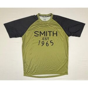 Smith Optics MTB Mountain Bike Jersey Men's Size L Olive Green Lightweight
